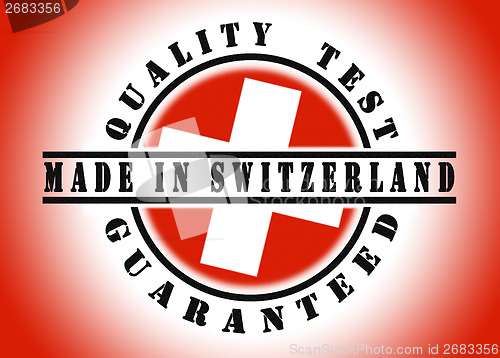 Image of Quality test guaranteed stamp 