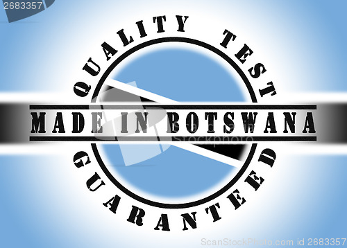 Image of Quality test guaranteed stamp 