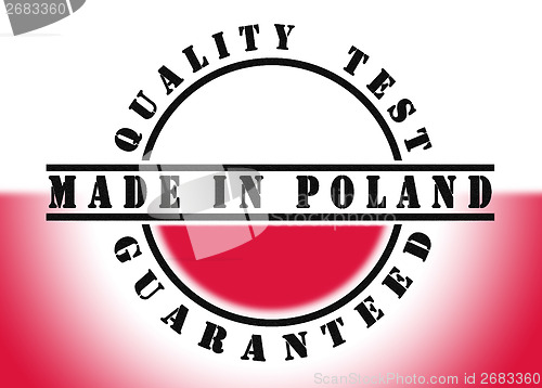 Image of Quality test guaranteed stamp 