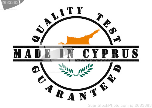 Image of Quality test guaranteed stamp 