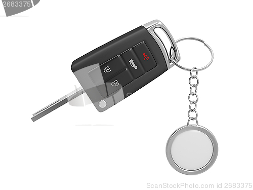 Image of Car key with keyring