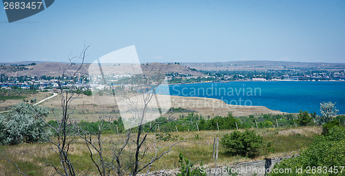 Image of View of the bay Black Sea coast, Crimea