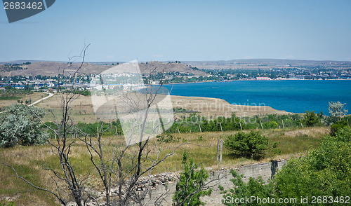 Image of View of the bay Black Sea coast, Crimea