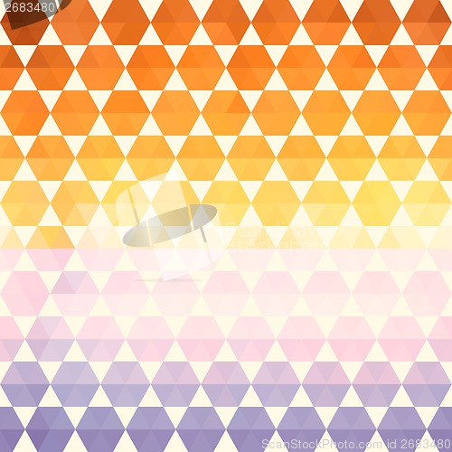 Image of Retro pattern of geometric shapes