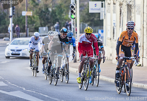 Image of The Peloton- Paris Nice 2013 in Nemours