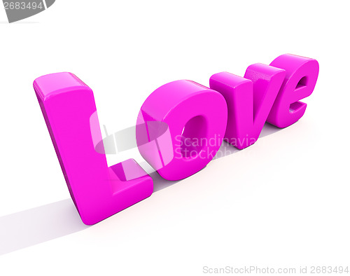 Image of 3d word love