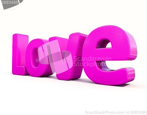 Image of 3d word love