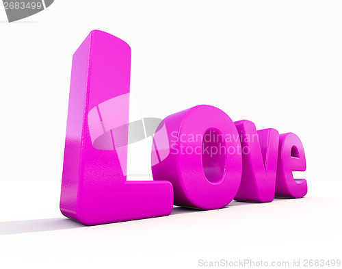 Image of 3d word love