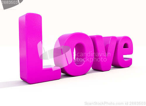 Image of 3d word love