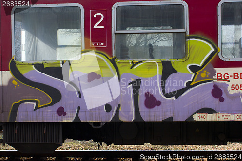 Image of Graffity art train
