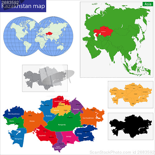 Image of Kazakhstan map