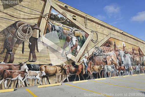 Image of Lake Placid ,Florida-December 30: Lake Placid Is Town of Murals