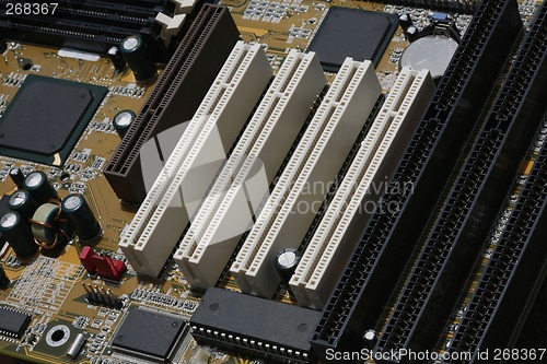 Image of computer motherboard