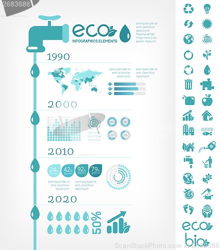 Image of Water Conservation Infographic Template