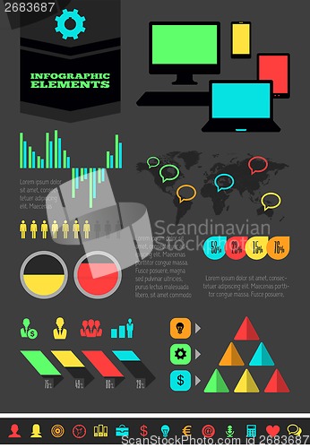 Image of IT Industry Infographic Elements