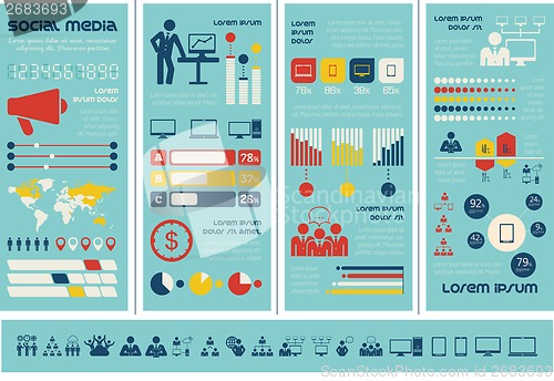 Image of Social Media Infographic Template.