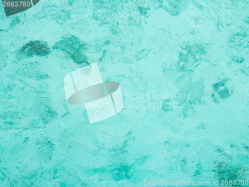 Image of Blue and transparent sea water