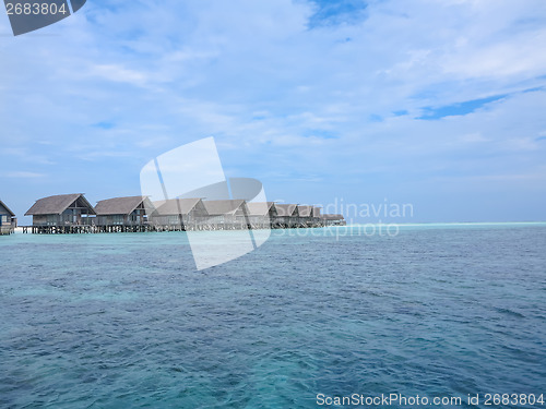Image of Houses on piles on sea