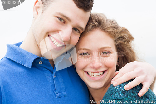 Image of Attractive young beautiful couple