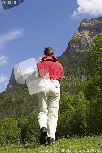 Image of Hiking woman