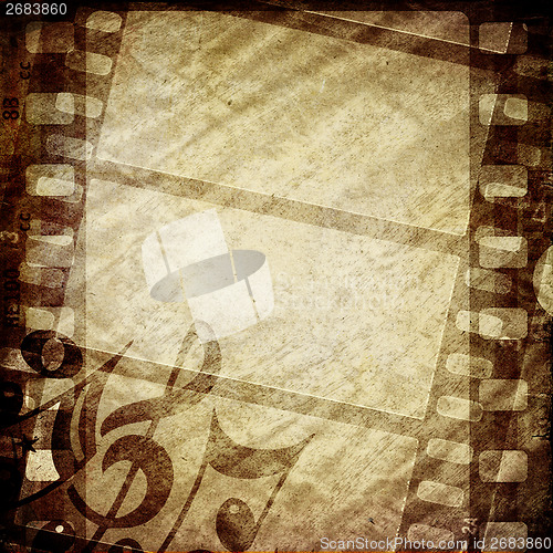 Image of Grunge film frame