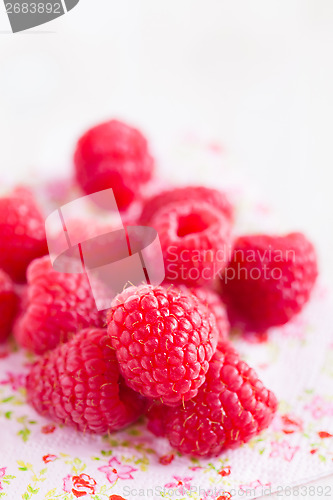 Image of Fresh raspberries