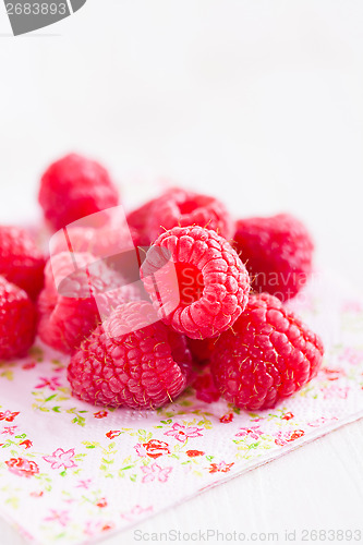 Image of Fresh raspberries