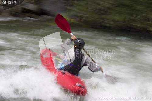 Image of Action kayaking