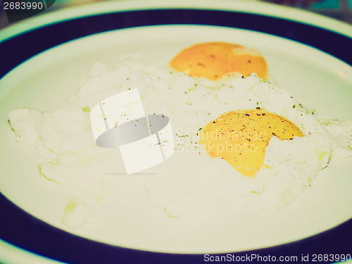 Image of Retro look Fried egg
