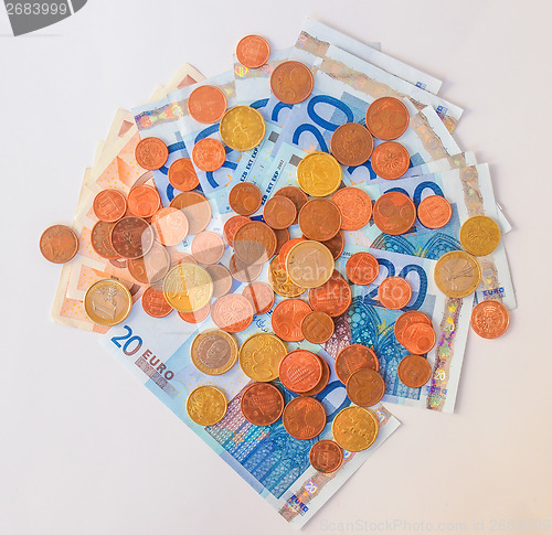 Image of Euros coins and notes