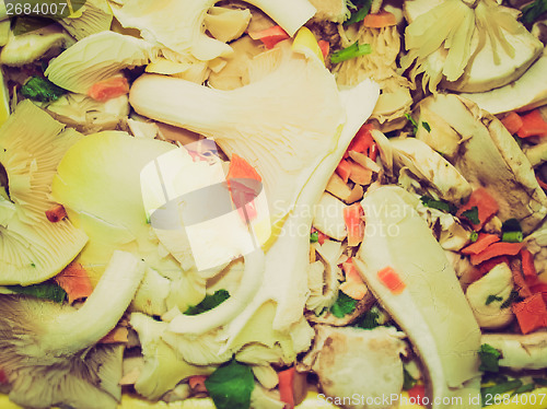 Image of Retro look Mushrooms picture