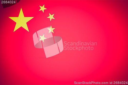 Image of Retro look Flag of China Retro look