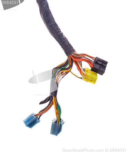 Image of Multicolored motorcycle cable