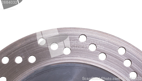 Image of Single disc brake rotor of a motorcycle