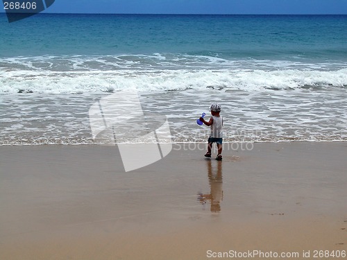 Image of child at the beach