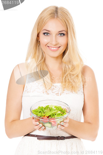 Image of Woman with salad