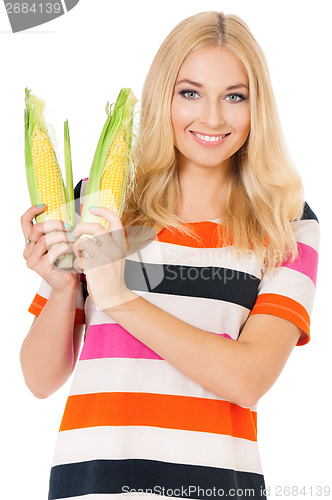 Image of Woman with maize