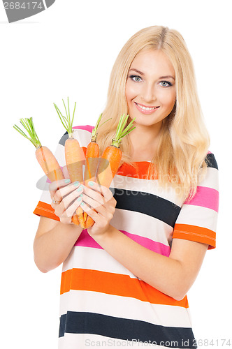 Image of Woman with carrot