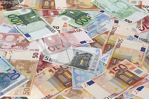 Image of Euro banknotes