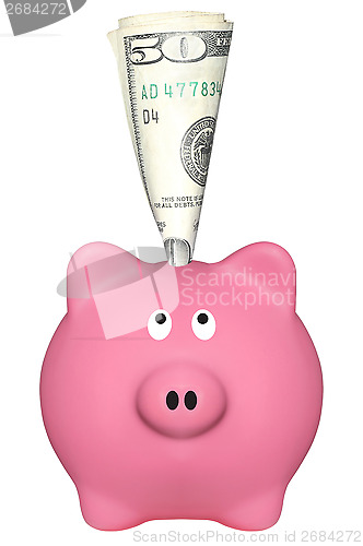 Image of Pink piggy bank