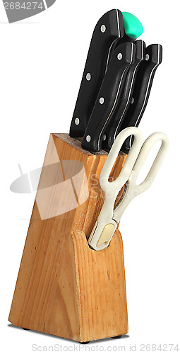 Image of Set of knives for kitchen