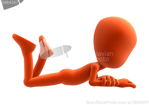 Image of Resting Human Figure