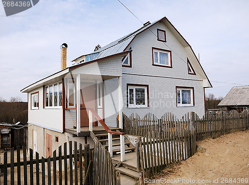 Image of typical new farmhouse in northern Russia 