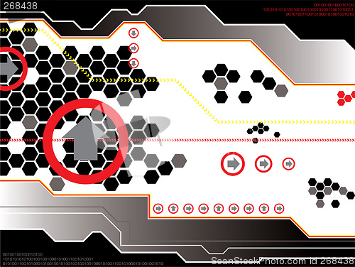 Image of passing thru hexagon