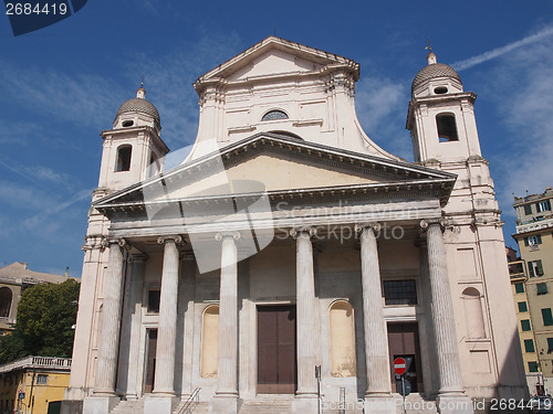 Image of Santissima Annunziata church in Genoa Italy