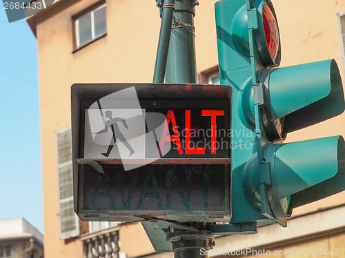 Image of Red traffic light