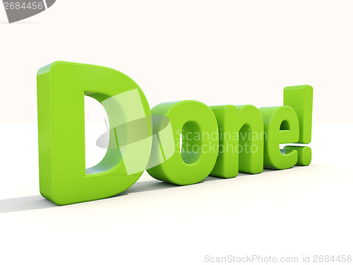 Image of 3d word done