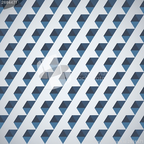 Image of Retro pattern of geometric shapes half hexagon