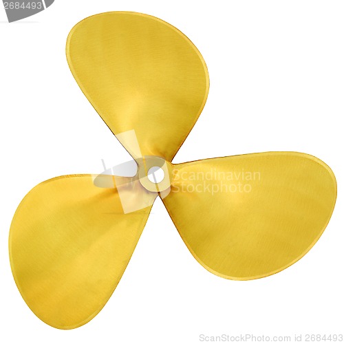 Image of Speedboat three-bladed propeller