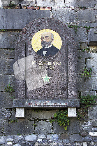 Image of Zamenhof memorial plaque